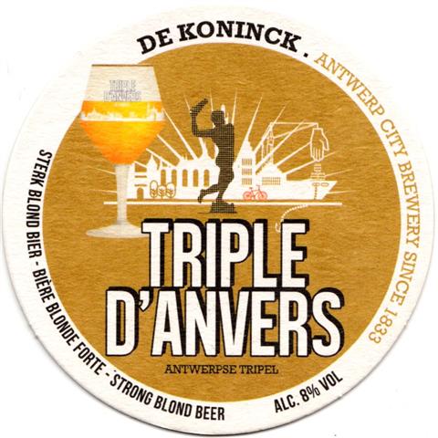 antwerpen va-b de koninck tripel rund 1a (215-triple d'anvers)